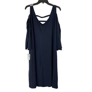 Dressbarn Women's Dark Navy Blue Dress